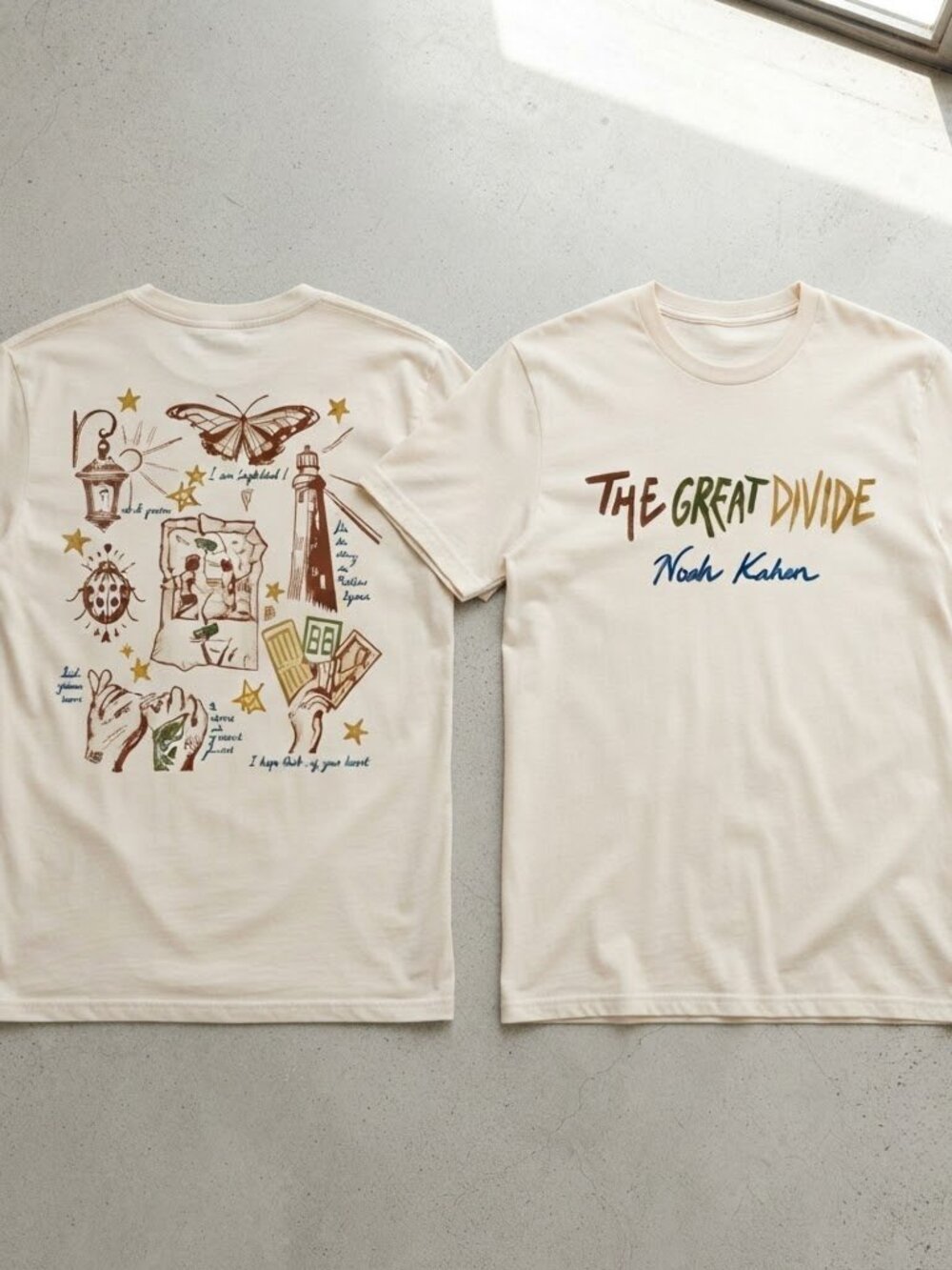 Noah Kahan The Great Divide Off-White T-Shirt S-4XL